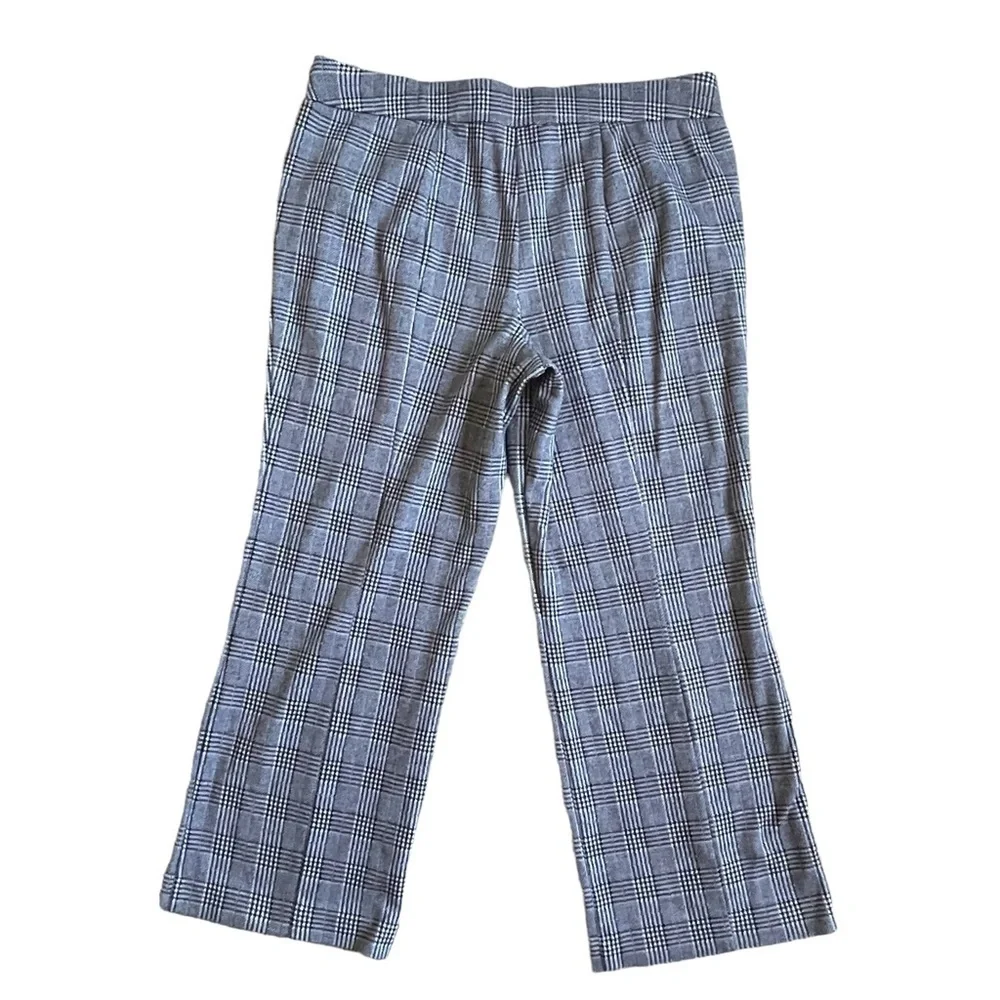 Lane Bryant Women’s Plaid Houndstooth Pull On Pants Plus Size 18/20 Stretchy